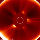 Latest LASCO C2 image of the Sun