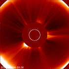 Latest LASCO C2 image of the Sun